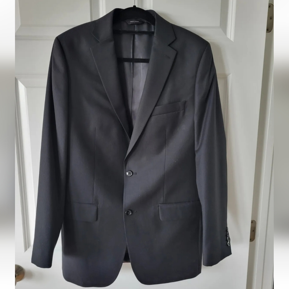 Mens APT 9 Slim Fit Suit Jacket- Black- 42L
